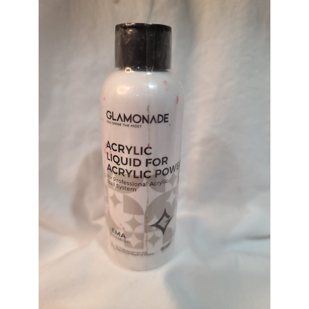 Professional Acrylic Nail Liquid : Non-Yellow Nail Monomer EMA Liquid 2.5OZ for